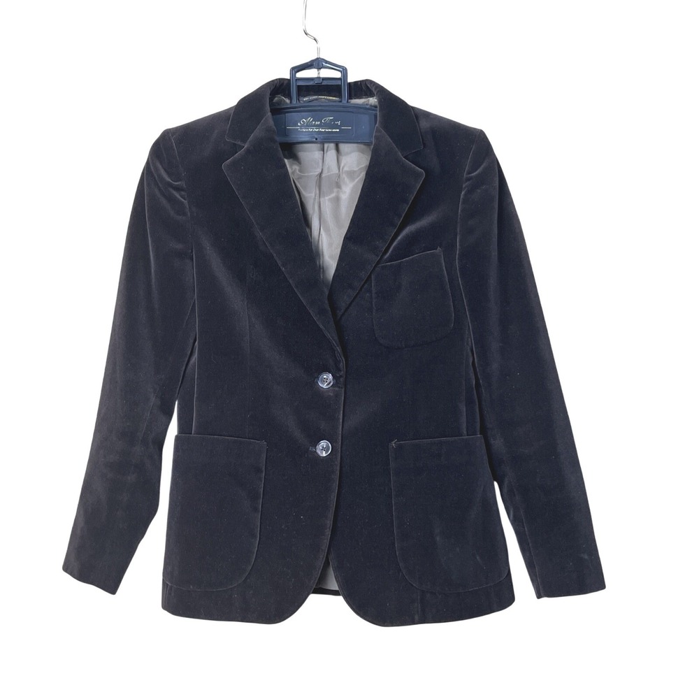 Vintage Lady Kingsridge Blazer Womens‎ M Brown Velvet Tailored 2-Button Classic